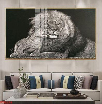 File gốc File gốc tranh rồng hổ FTR224 (chủ đề hiện đại) trang trí