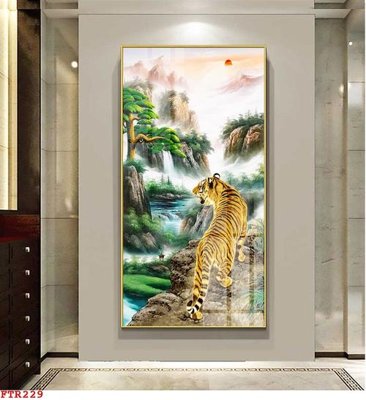 File tranh gốc File gốc tranh rồng hổ FTR229 (sắc nét từng chi tiết)