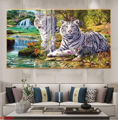 Chi tiết file tranh tráng gương File gốc tranh rồng hổ FTR239 (ảnh gốc)