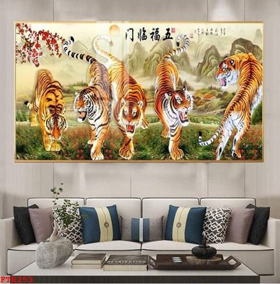 Download file File gốc tranh rồng hổ FTR253 (gốc) in mica bàn thờ