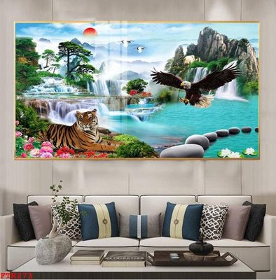 File tranh quảng cáo File gốc tranh rồng hổ FTR273 (download file gốc)