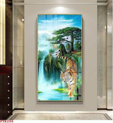 File in trần File gốc tranh rồng hổ FTR296 (bản gốc) hoa văn