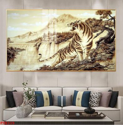 File gốc File gốc tranh rồng hổ FTR315 (in lụa) cao cấp