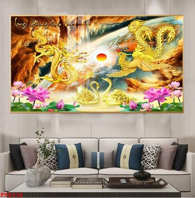 Tải file PSD File gốc tranh rồng hổ FTR336 (nguyên layer) để in