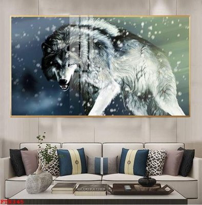 Ảnh gốc File gốc tranh rồng hổ FTR345 (độ nét cao) in tráng gương