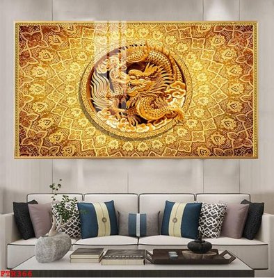 File ảnh File gốc tranh rồng hổ FTR366 (gốc) in poster