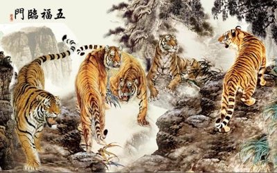 File tranh File gốc tranh rồng hổ FTR55 (gốc) chủ đề con người