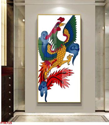 File PSD File gốc tranh rồng hổ FTR715 (gốc) cho in quảng cáo