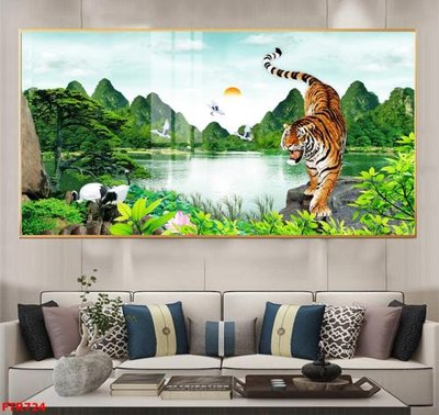 File in trần File gốc tranh rồng hổ FTR724 (file gốc) chủ đề vũ trụ