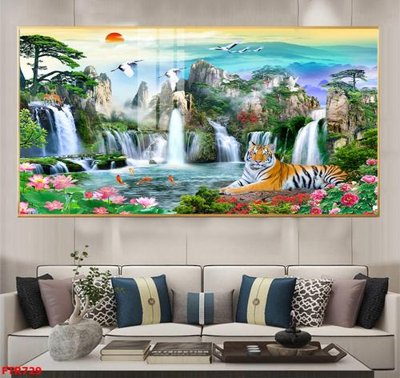 Download file gốc File gốc tranh rồng hổ FTR729 (in lụa) nghệ thuật