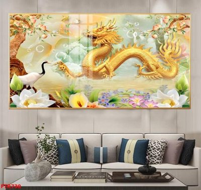File tranh gốc File gốc tranh rồng hổ FTR730 chủ đề hiện đại