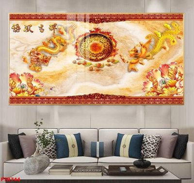 Download file gốc File gốc tranh rồng hổ FTR744 (in mica) trang trí