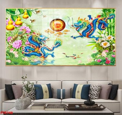 Download file File gốc tranh rồng hổ FTR749 (gốc) in mica đèn LED