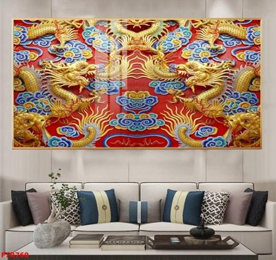 File PSD File gốc tranh rồng hổ FTR760 (gốc) nhiều lớp (multi-layer)