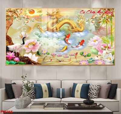 File tranh File gốc tranh rồng hổ FTR765 (gốc) in backlit film