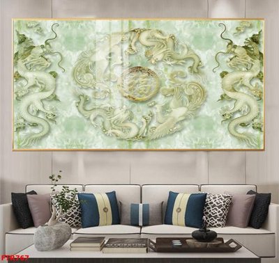 File gốc File gốc tranh rồng hổ FTR767 (chuẩn màu) cho in offset