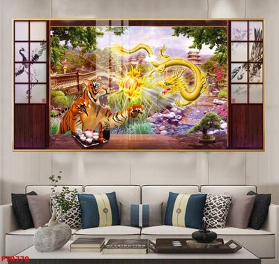 File gốc File gốc tranh rồng hổ FTR770 (cho in ấn) từ Filetranh.com