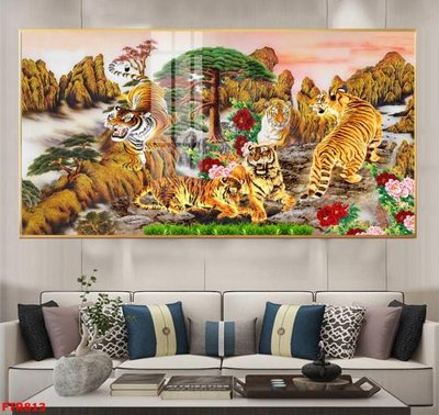 Tải file File gốc tranh rồng hổ FTR813 (gốc) chủ đề phong thủy