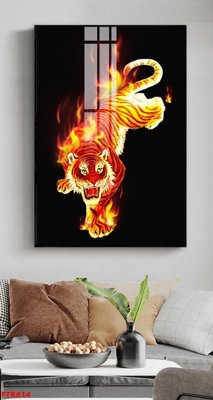 File in trần File gốc tranh rồng hổ FTR814 (bản gốc) bầu trời