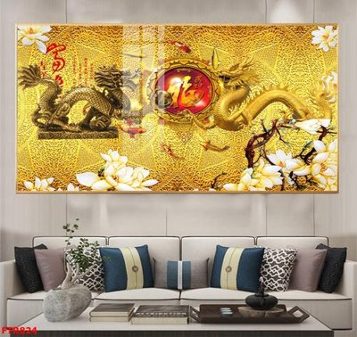 File tranh gốc PSD File gốc tranh rồng hổ FTR824 còn nguyên layer