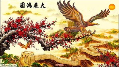 File ảnh File gốc tranh rồng hổ FTR84 (gốc) in PP, decal