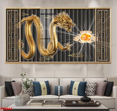 File gốc File gốc tranh rồng hổ FTR843 (cho in 3D) độc đáo