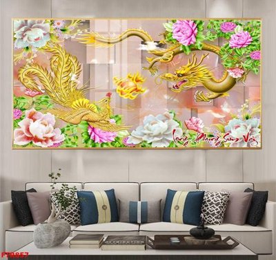 Tải file File gốc tranh rồng hổ FTR857 (PSD) cho in ấn quảng cáo