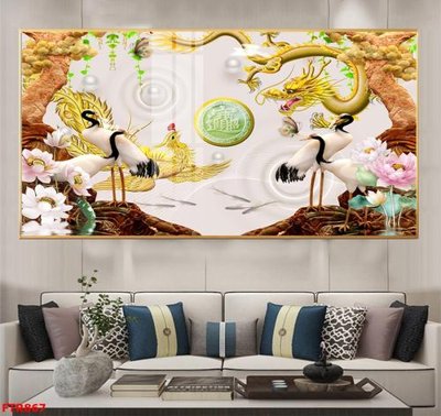 File gốc File gốc tranh rồng hổ FTR867 (PNG) nền trong suốt