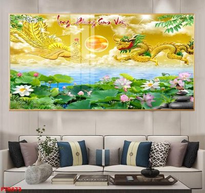 File gốc in tráng gương File gốc tranh rồng hổ FTR873 chi tiết