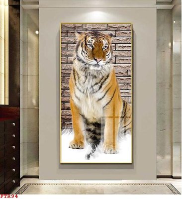 File tranh gốc File gốc tranh rồng hổ FTR94 chủ đề hiện đại