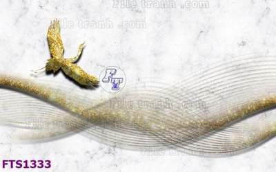 File tranh File in tranh tường hiện đại FTS1333 (bản gốc) in lụa 3D