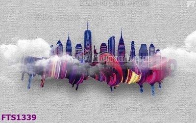 File gốc File in tranh tường hiện đại FTS1339 (PNG) không nền chất lượng