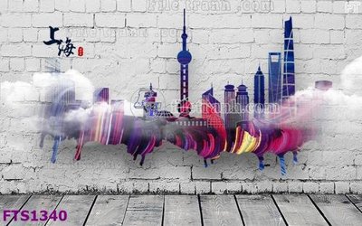 File gốc File in tranh tường hiện đại FTS1340 (in mica) làm bảng hiệu