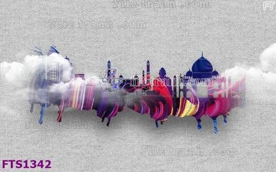 File in mica File in tranh tường hiện đại FTS1342 (ảnh gốc) đẹp