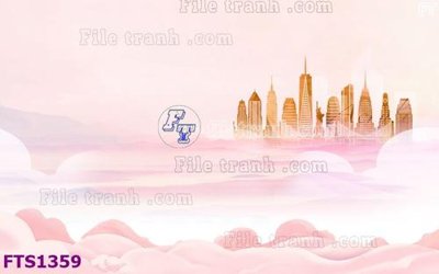 File gốc File in tranh tường hiện đại FTS1359 (trang trí) cho phòng khách