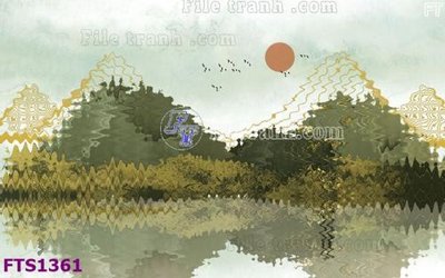 Download file File in tranh tường hiện đại FTS1361 (gốc) in mica đèn LED