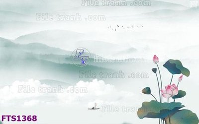 File tranh File in tranh tường hiện đại FTS1368 (gốc) in film