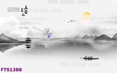 File PSD File in tranh tường hiện đại FTS1388 (gốc) cho in quảng cáo