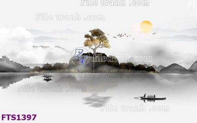 File PSD File in tranh tường hiện đại FTS1397 (bản gốc) độ phân giải cao