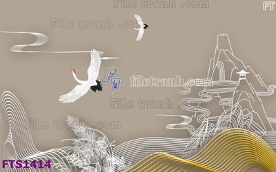 File PSD File in tranh tường hiện đại FTS1414 (gốc) cho designer