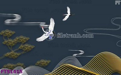 File tranh in mica File in tranh tường hiện đại FTS1415 (độ phân giải cao)