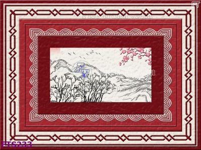 File gốc File in tranh tường hiện đại FTS233 (in lụa) tranh phong thủy