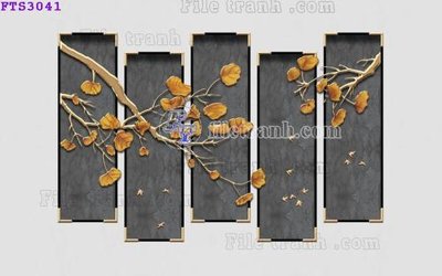 File tranh File in tranh tường hiện đại FTS3041 (gốc) in backlit film