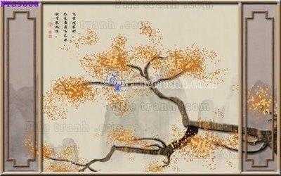 Tải file File in tranh tường hiện đại FTS3088 (gốc) chủ đề phong thủy