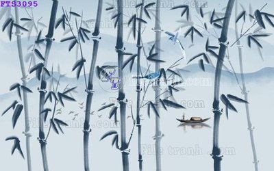 File gốc File in tranh tường hiện đại FTS3095 (trang trí) phòng làm việc