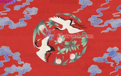 File gốc File in tranh tường hiện đại FTS3103 (in lụa) tranh mã đáo