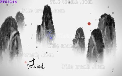File gốc File in tranh tường hiện đại FTS3144 (in lụa) tranh thuận buồm