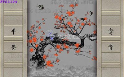 File in trần File in tranh tường hiện đại FTS3194 (bản gốc) phong cảnh