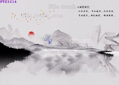 File tranh File in tranh tường hiện đại FTS3214 (file gốc) chuẩn màu in