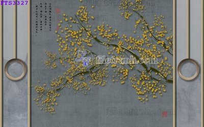 File in trần File in tranh tường hiện đại FTS3327 (bản gốc) bầu trời